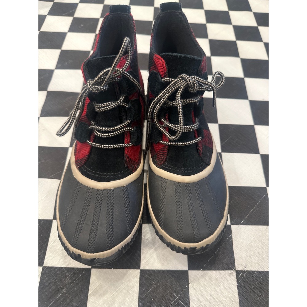 Sorel winter insulated Red Buffalo Plaid Waterproof Duck Boots size 10
Women's - Picture 2 of 7
